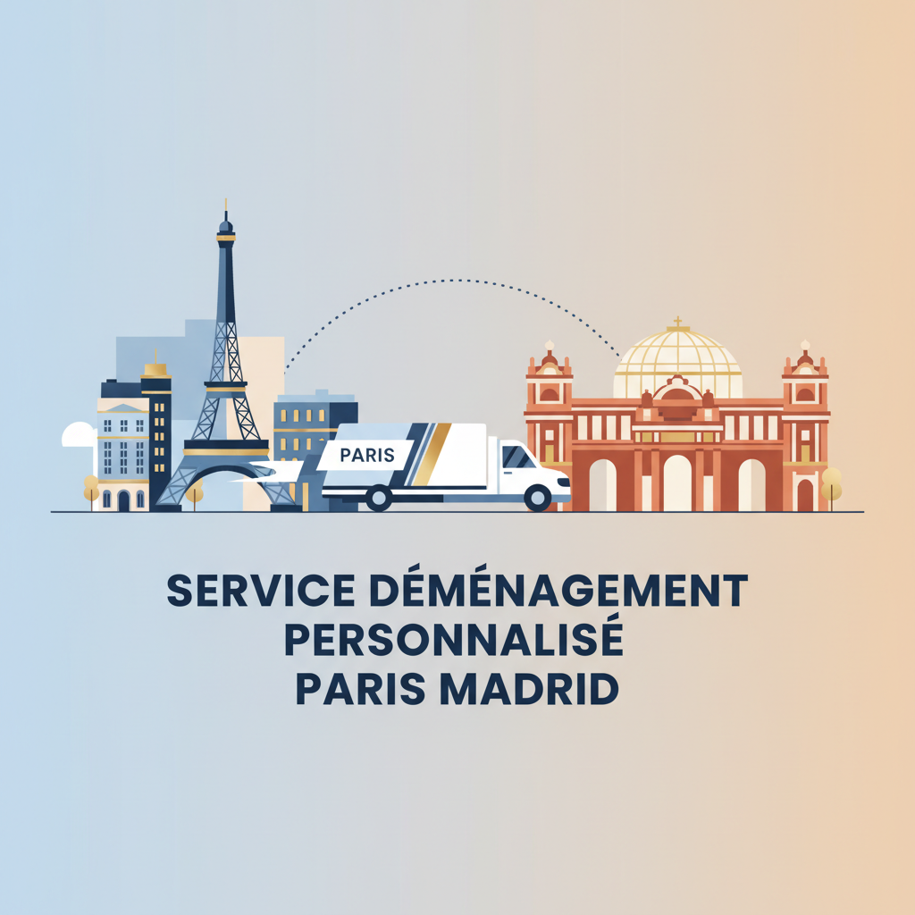 service déménagement personnalisé paris madrid